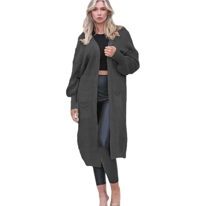 Thick knit cardigan for women with deep pockets and relaxed fit Lune London