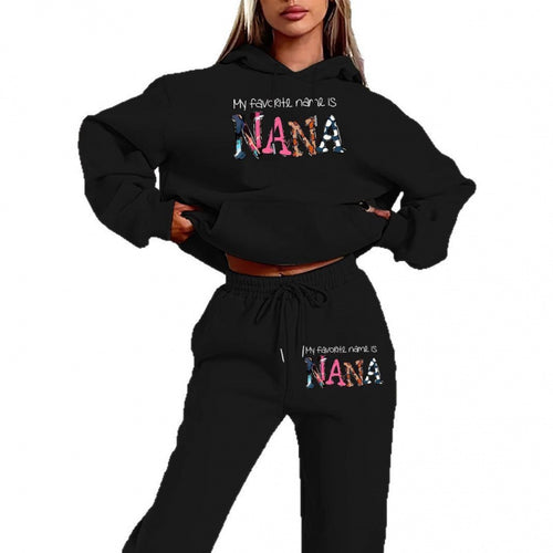 Women's tracksuit with creative lettering and comfortable fit Amarae