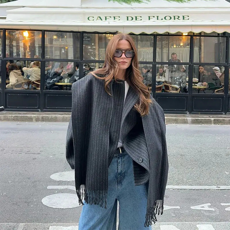 Manteau à coupe cape pour femmes Chic & Stil