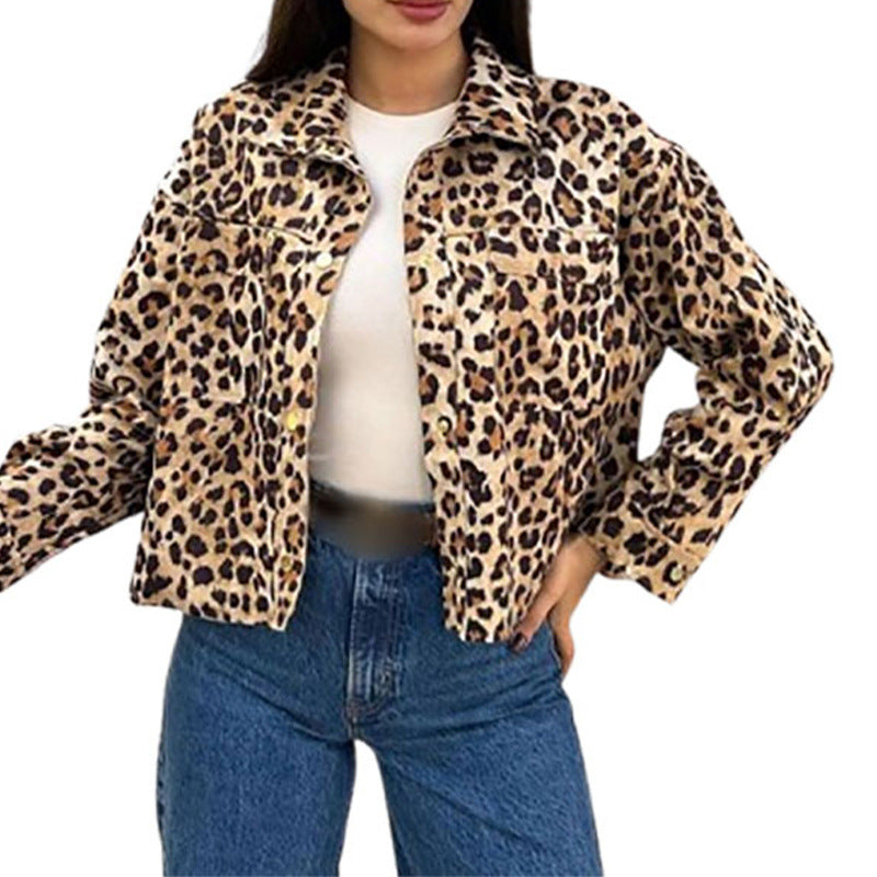 Trendy women's jacket in leopard design Amarae