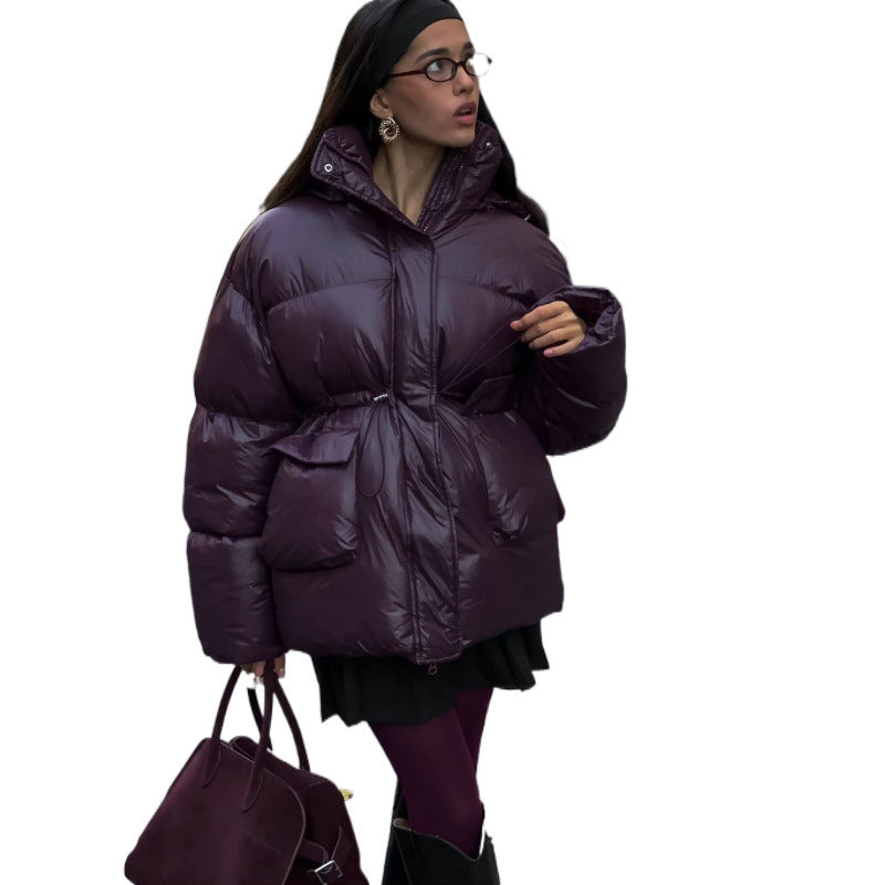 Women's transitional jacket with adjustable drawstring and hood Lune London