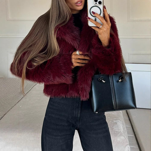 Women's oversized faux fur jacket Amarae