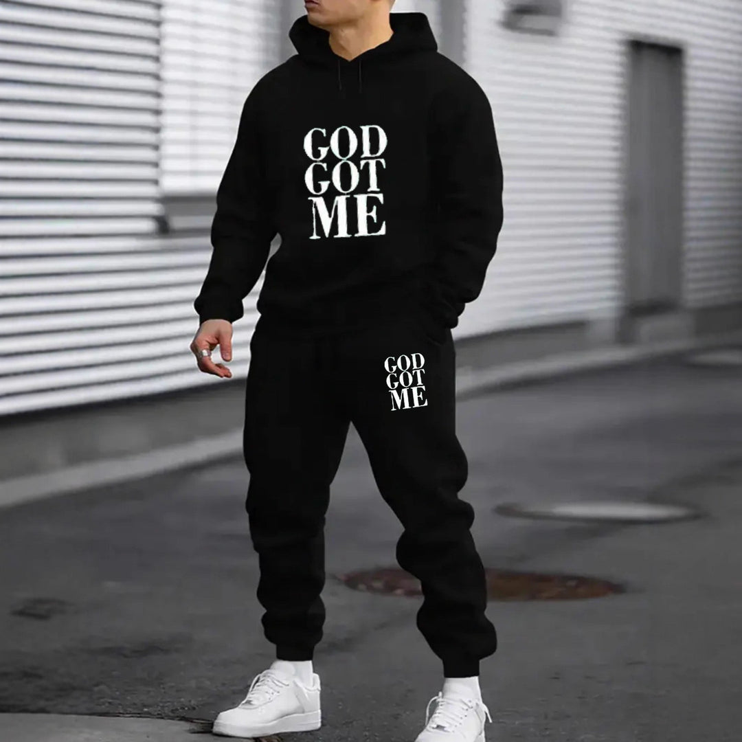 Men's tracksuit with modern statement print Chic & Stil