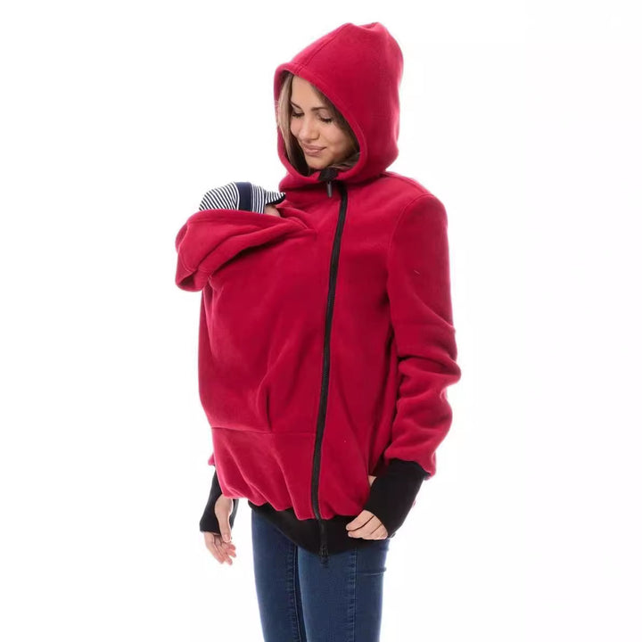 Ladies comfortable strap sweater with integrated baby insert Lune London