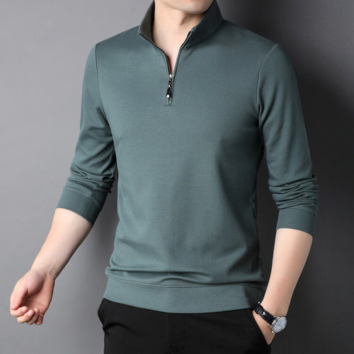 Men's turtleneck pullover with zipper Amarae