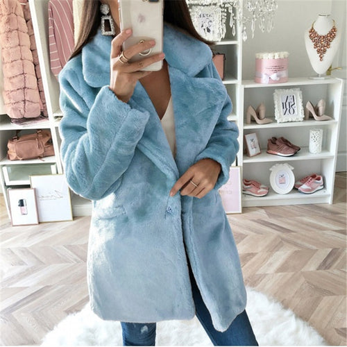 Ladies cozy teddy coat Amarae