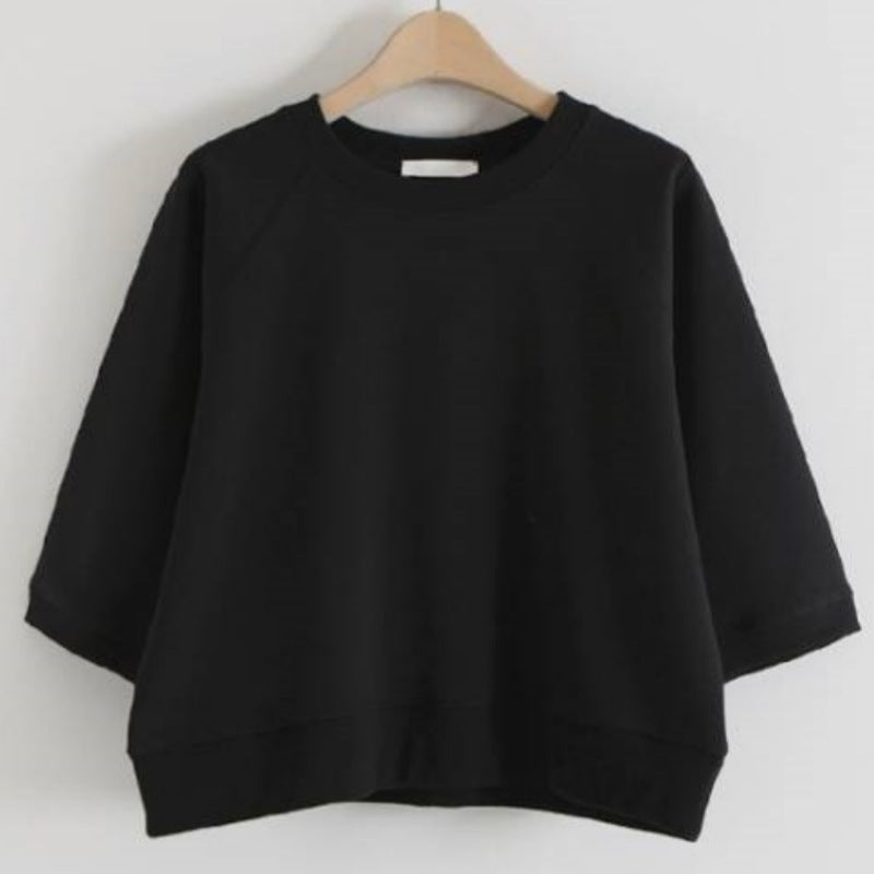 Sweatshirt décontracté pour femmes avec des manches 3/4 Chic & Stil