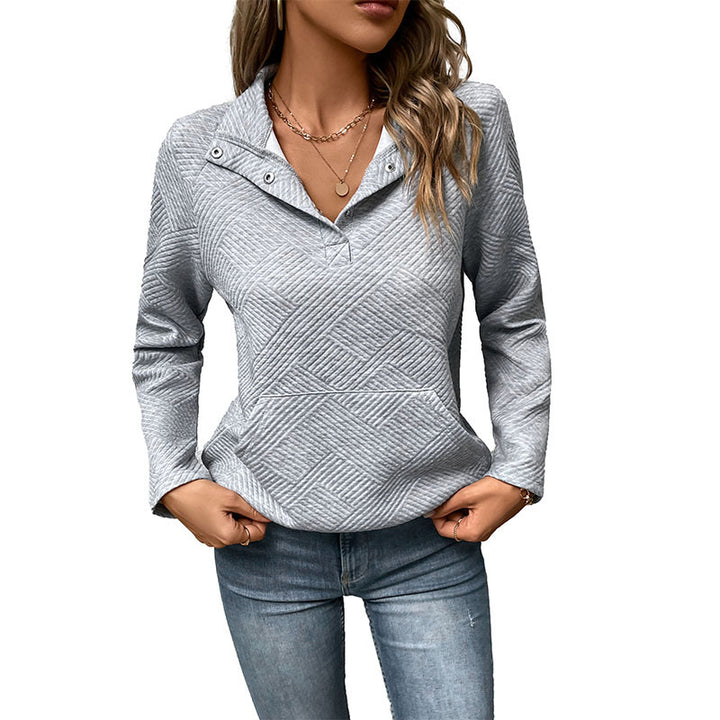 Casual women's sweater with structured collar Lune London