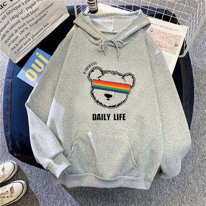 Women's hoodie with stylish bear motif Chic & Stil