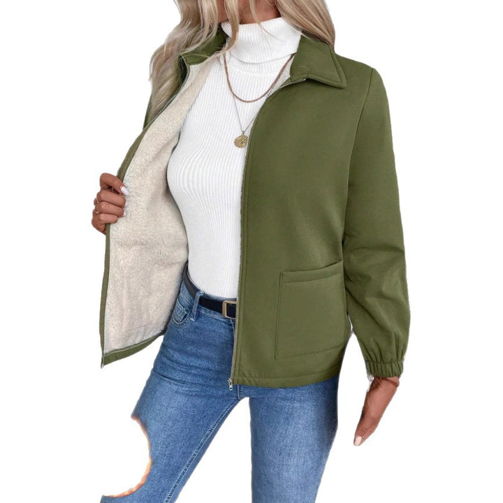 Women’s leisure jacket with front zipper and practical pockets Lune London