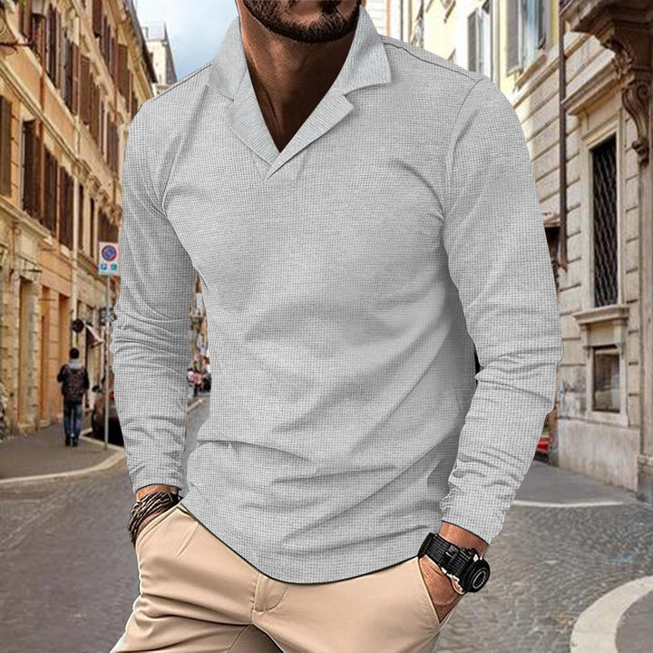 Trendy long sleeve shirt for men with textured design Lune London