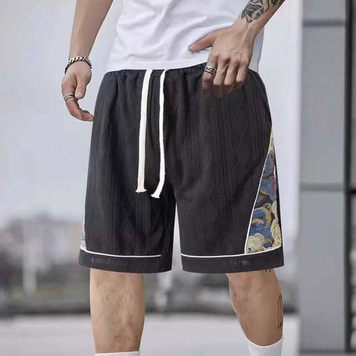 Men's athletic leisure pants with a creative floral design Amarae
