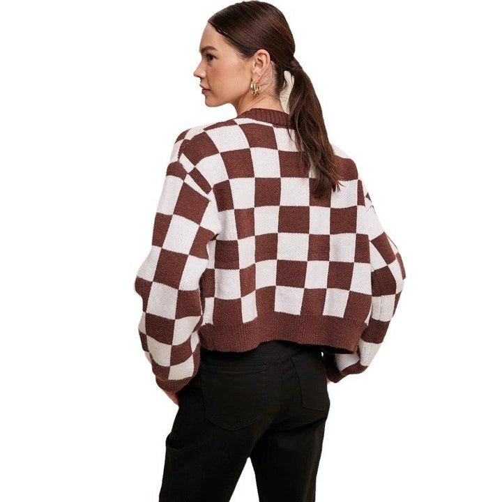 Ladies Chic and Stylish Checked Vest