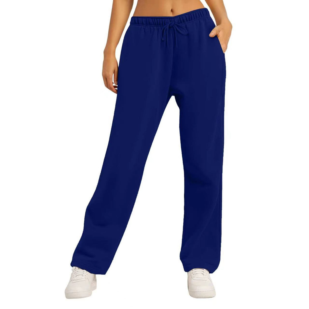 Women's comfortable casual pants with elastic waistband and side pockets Chic & Stil
