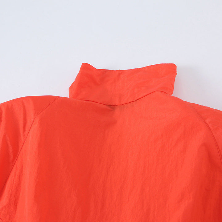 Ladies Light Wind Jacket with High Collar, Drawstring Waist and Elastic Cuffs Amarae