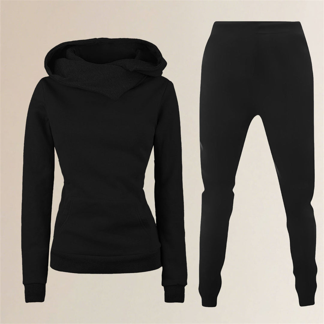 Ladies hoodie and chic style sports jumpsuit