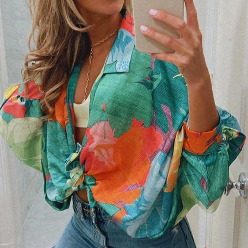Blouse tendance pour femmes avec design floral et grande taille Chic & Stil