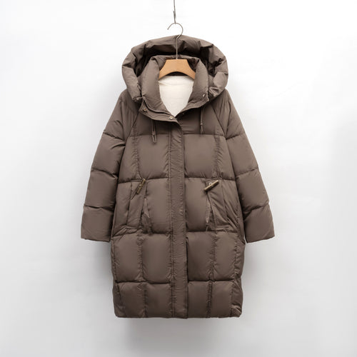 Women's insulated winter jacket with large hood collar and functional pockets Amarae