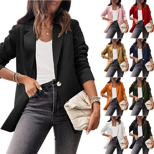 Elegant women’s jacket with original cut and discreet button details Amarae