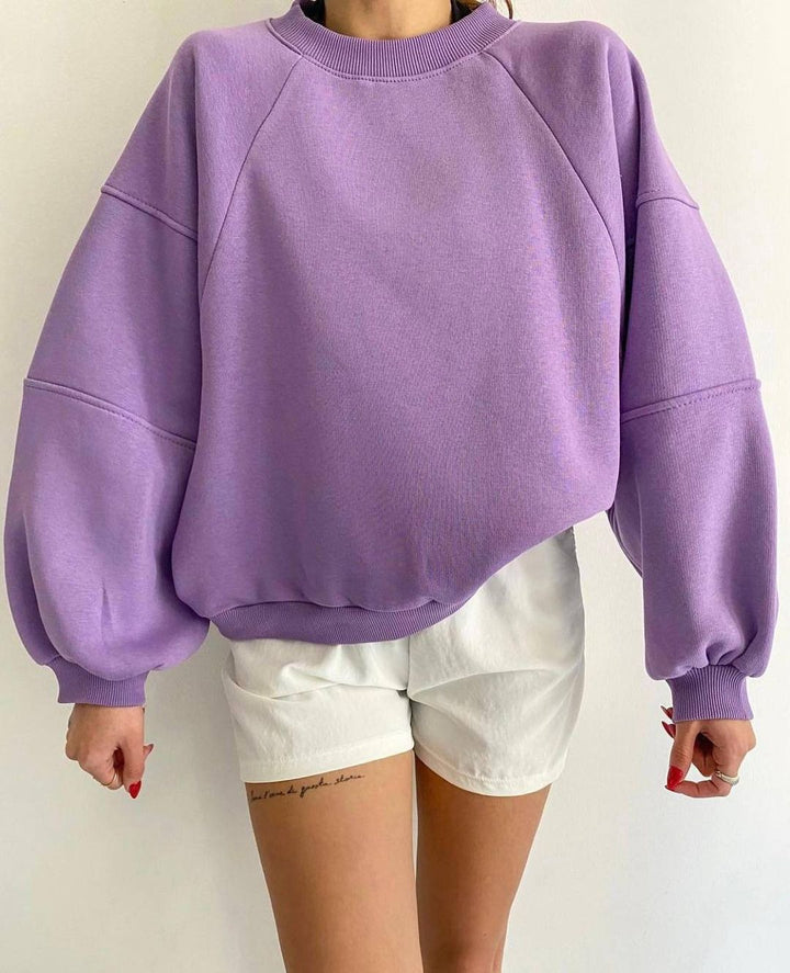 Oversized sweatshirt for women with puff sleeves Lune London