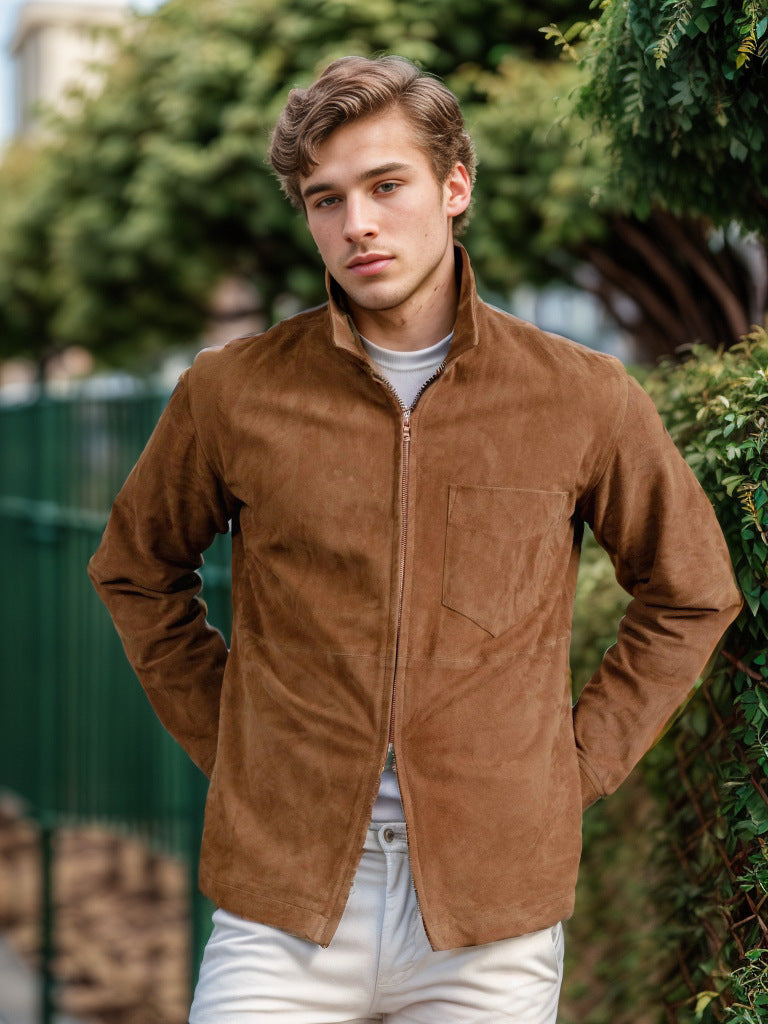 Softshell jacket for men with stand-up collar Amarae