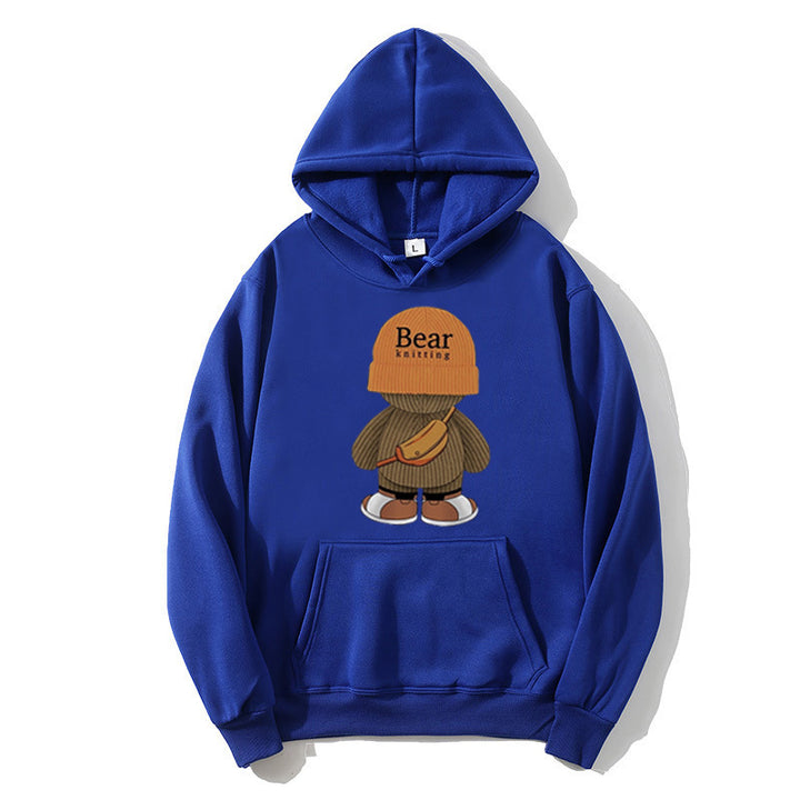 Women's hoodie with playful bear design and high-quality fleece Chic & Stil