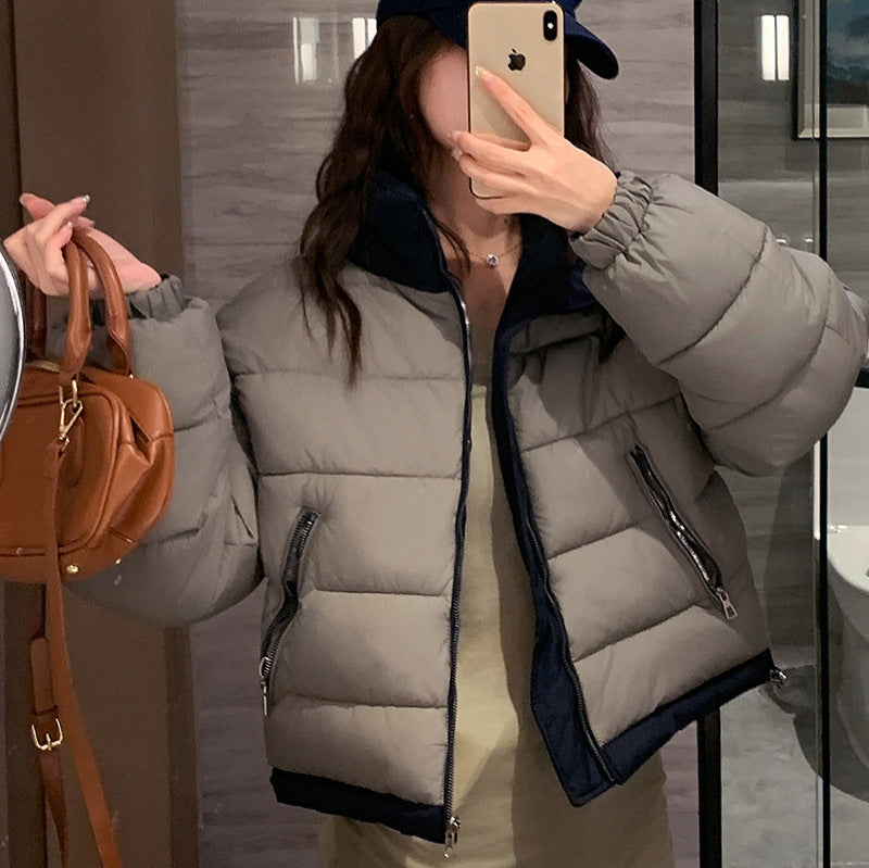 Ladies short quilted leisure jacket with side zippered pockets Amarae
