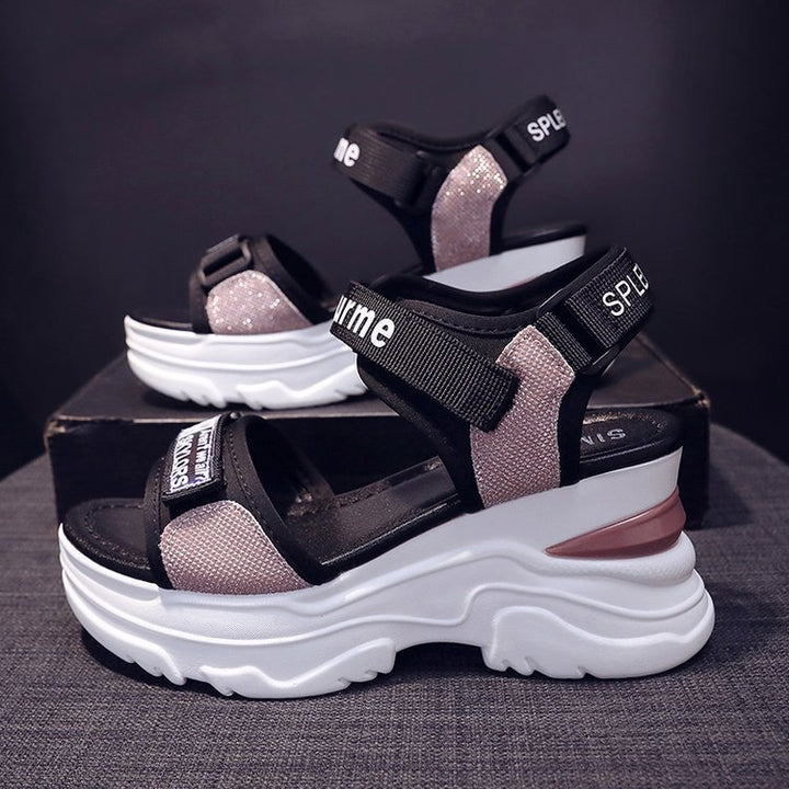 Chic and Stylish Women's Sport Sandals with Sparkling Strap Design
