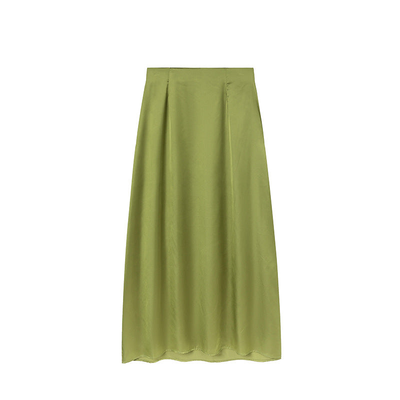 Maxi Skirt in Satin Women Lune London