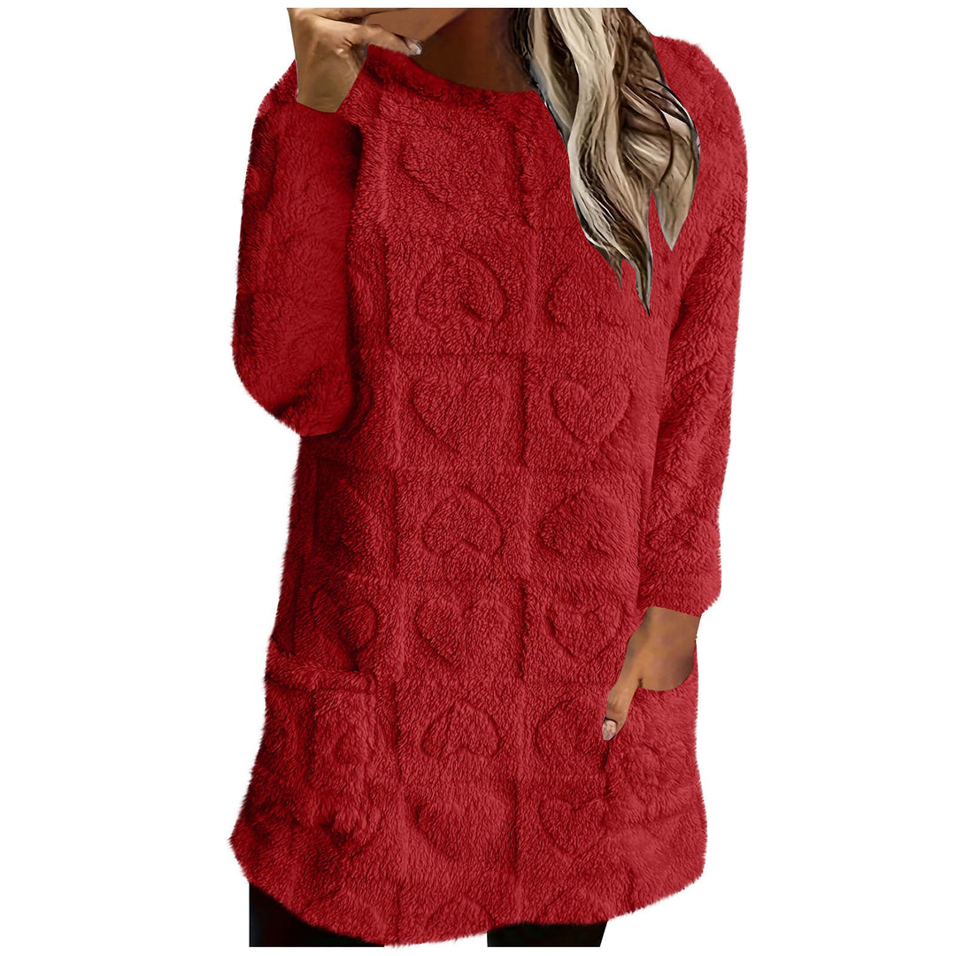 Ladies Cozy Tunic with Heart Pattern Amarae