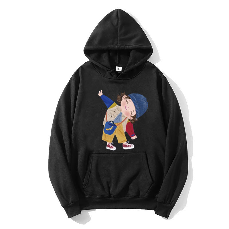 Ladies hoodie with playful children's design Chic & Stil