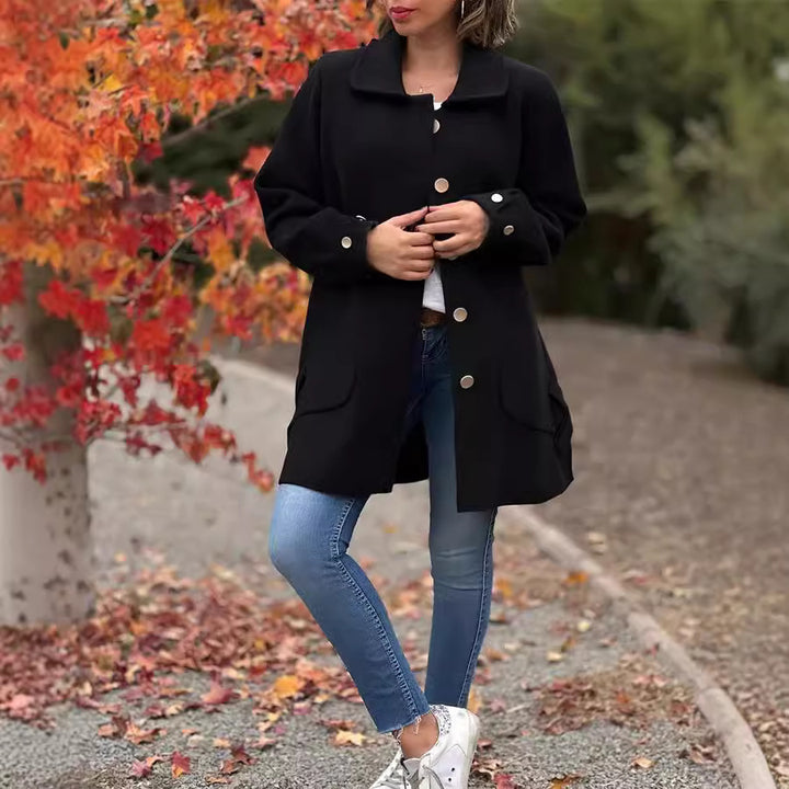 Elegant and casual wool coat for women Lune London