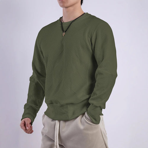 Sweatshirt for women with a trendy textured design and a high-quality cotton blend Amarae