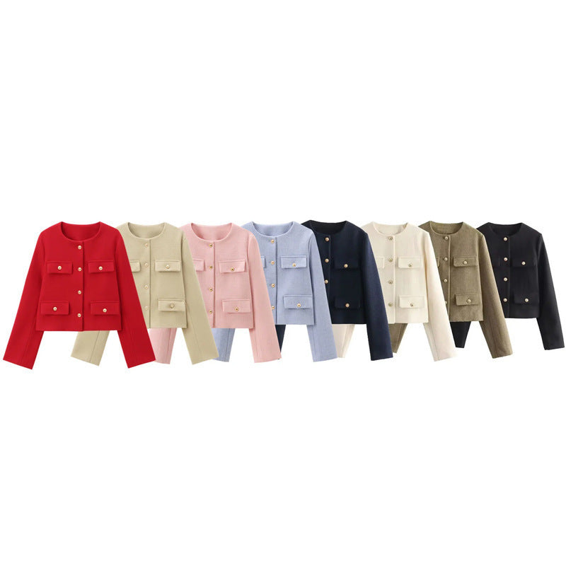 Veste mode femme avec poches appliquées Amarae