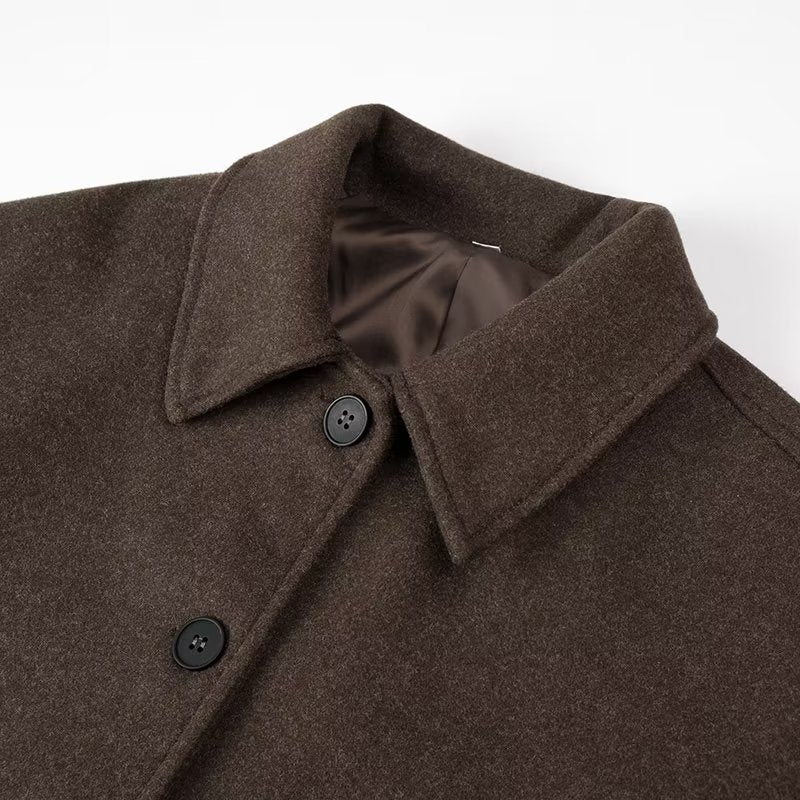 Cropped wool jacket for ladies with a modern cut and practical pockets Lune London