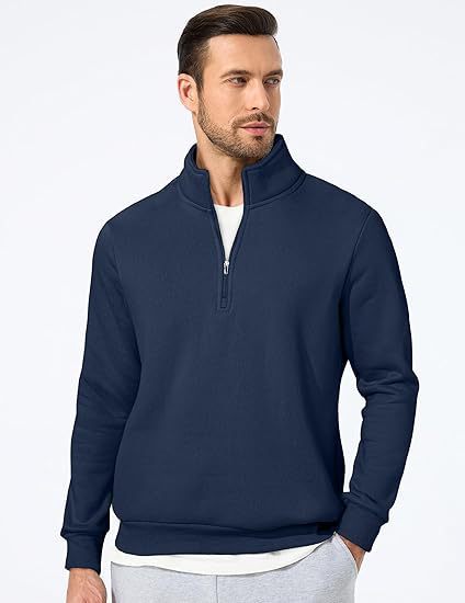 Men's sweatshirt with half zipper and modern cut Chic & Stil