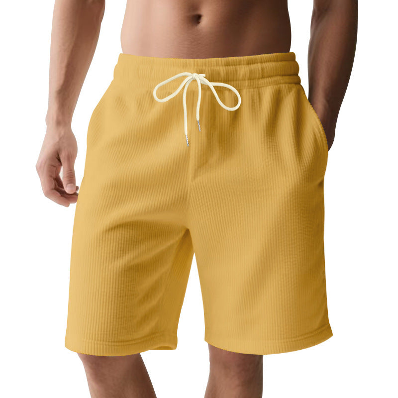 Men's breathable sport shorts with elastic waistband and drawstring Lune London
