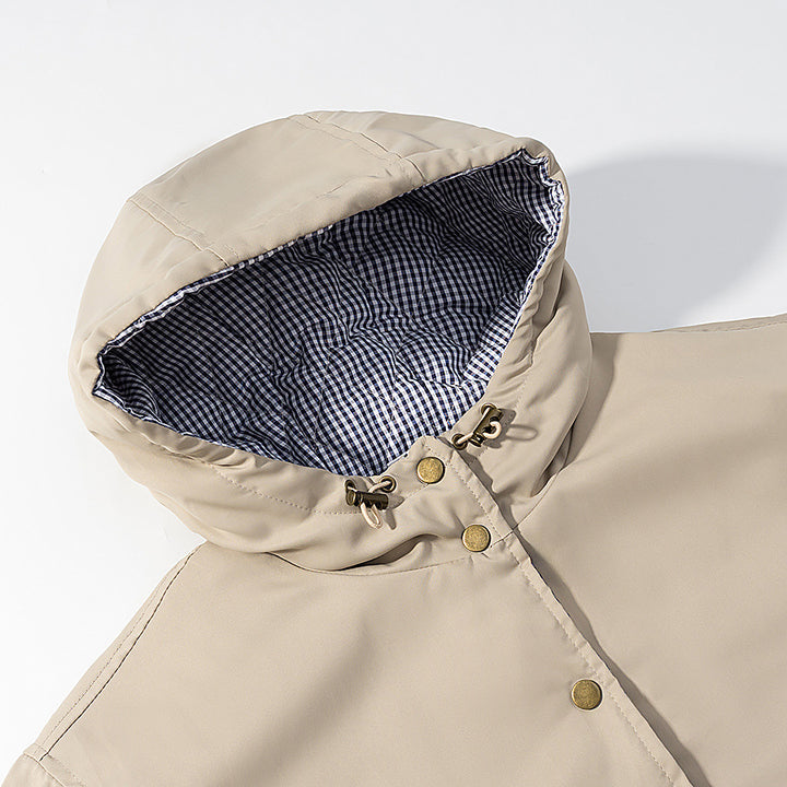 Ladies quilted transitional jacket with practical hood Amarae