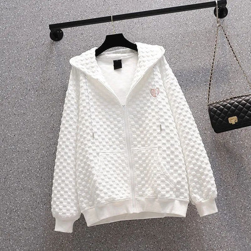 Ladies casual jacket with textured surface Chic & Stil