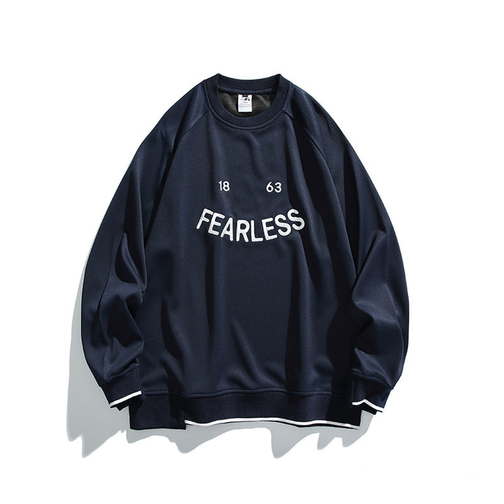 Unisex Oversize Sweatshirt with raglan sleeves and distinctive FEARLESS front print Amarae
