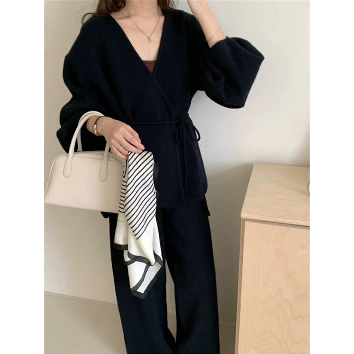 Veste enveloppante pour femmes avec coupe large et ceinture Chic & Stil