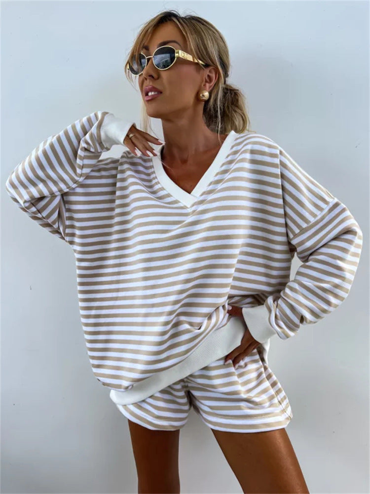 Women Casual look with striped pattern Lune London