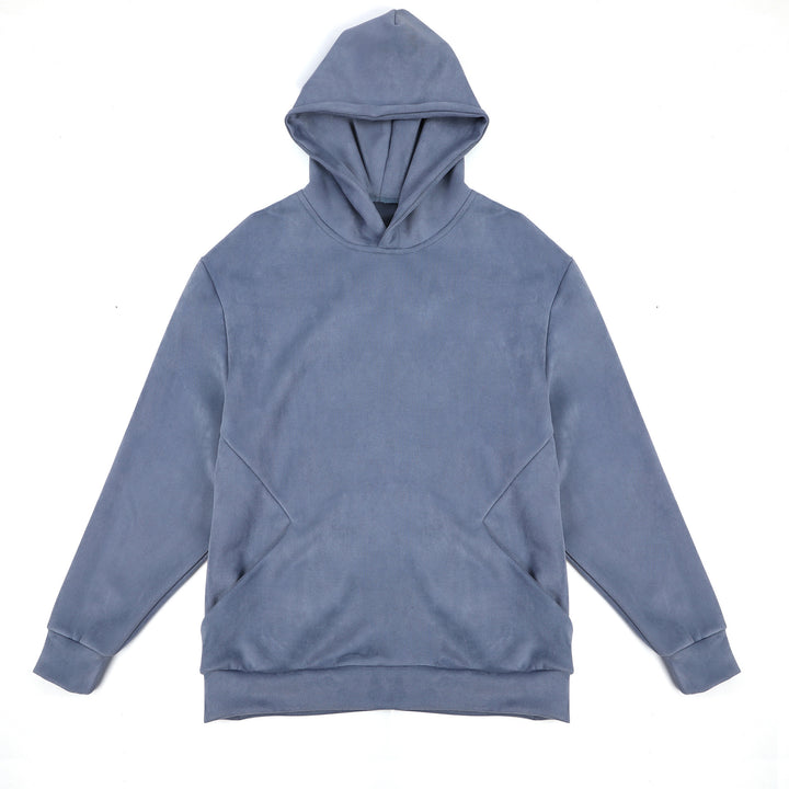 Men's hooded sweatshirt in soft fleece material with innovative details Lune London
