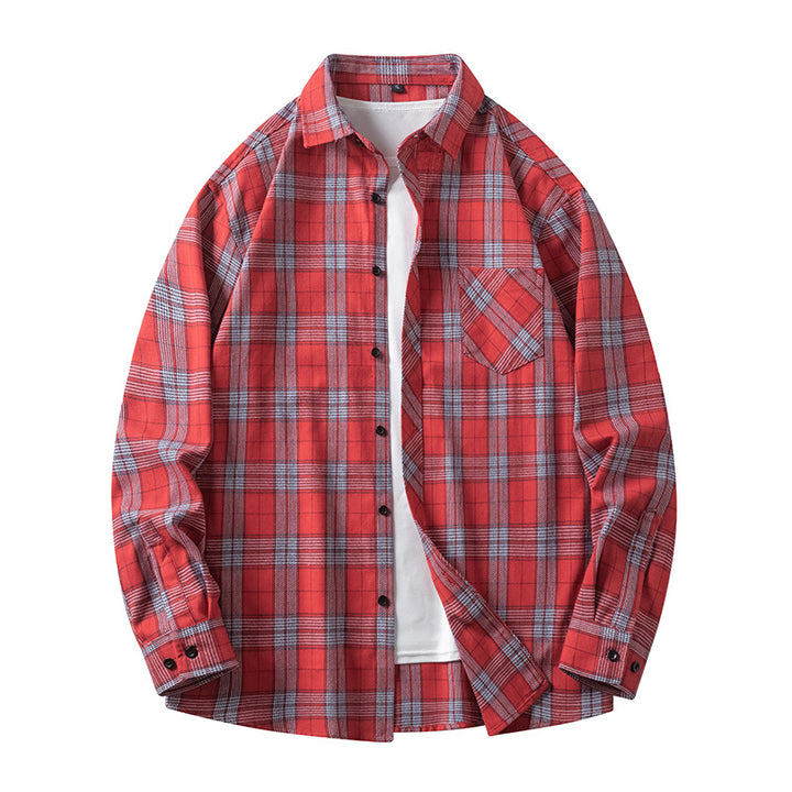 Casual checkered shirt for men with pockets and button-down collar Amarae