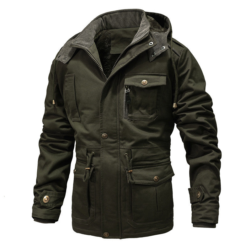 Robust winter jacket for men with warm teddy lining Amarae