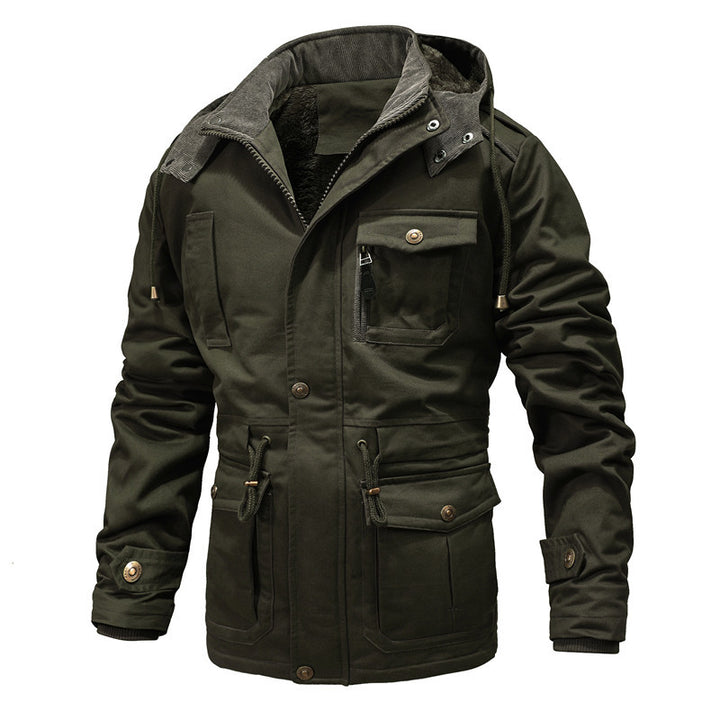 Robust winter jacket for men with warm teddy lining Amarae