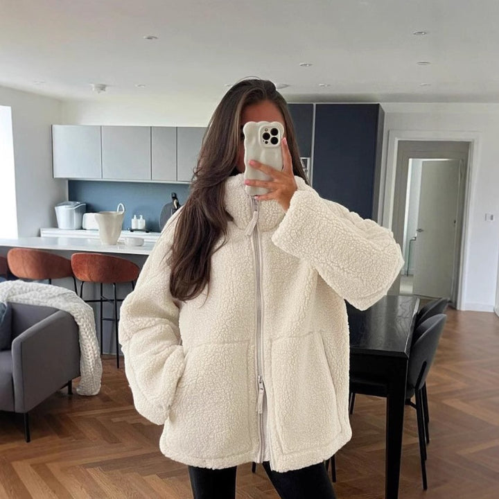 Ladies cozy fleece jacket Lune London
