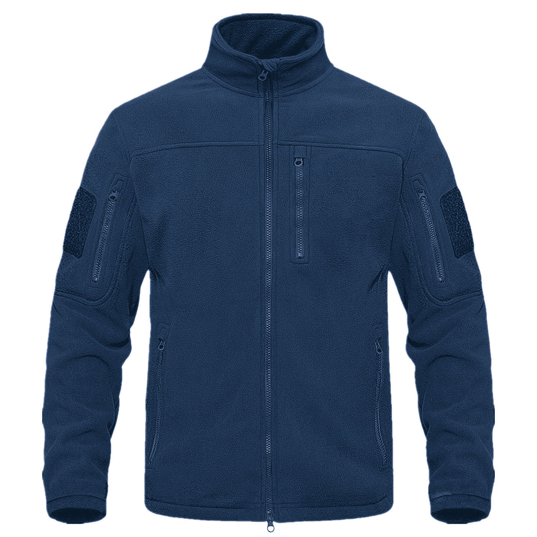 Fleece jacket for men with versatile pockets and high collar Lune London