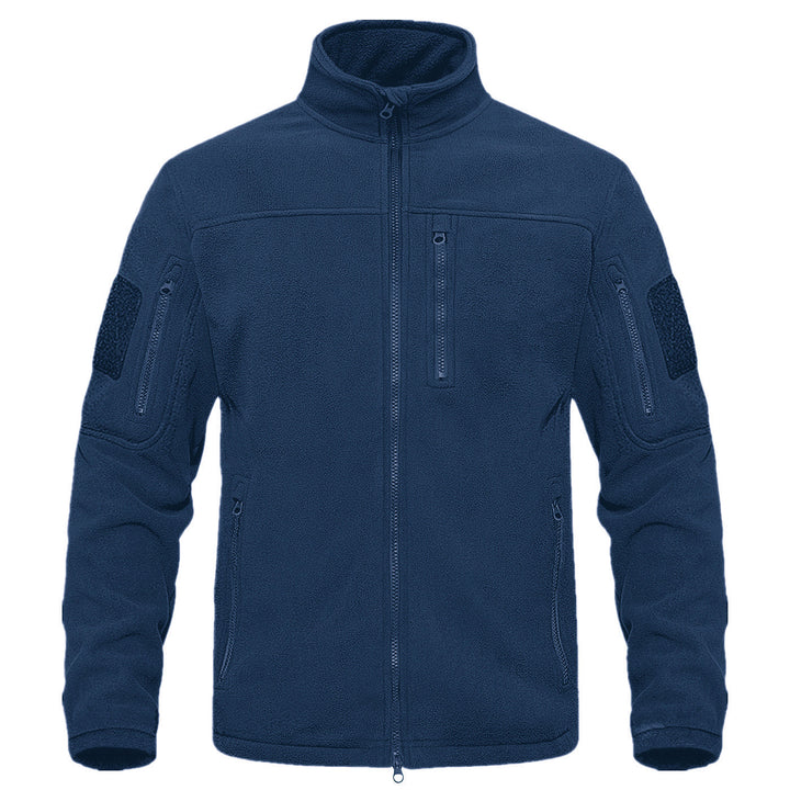 Fleece jacket for men with versatile pockets and high collar Lune London