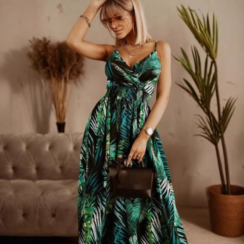 Amarae Women's Tropical Print Maxi Dress